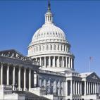 The U.S. Capitol Building against a blue sky