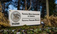 The sign outside the National Rifle Association and national Firearms Museum