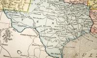 A map of the state of Texas