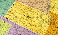 A map of the state of Kansas