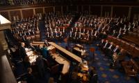 Picture of a joint session of Congress counting the Electoral College ballots in Washington, DC, the United States, on Jan. 6, 2017.