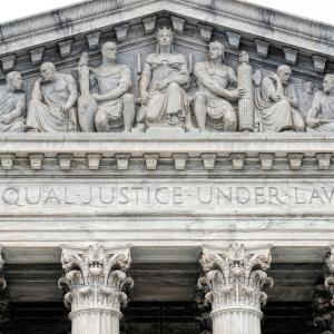 Facade of Supreme Court building