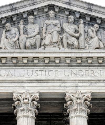 Facade of Supreme Court building