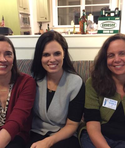 Faulkner with her attorneys Anita Earls and Allison Riggs in the League of Women Voters v. Rucho case