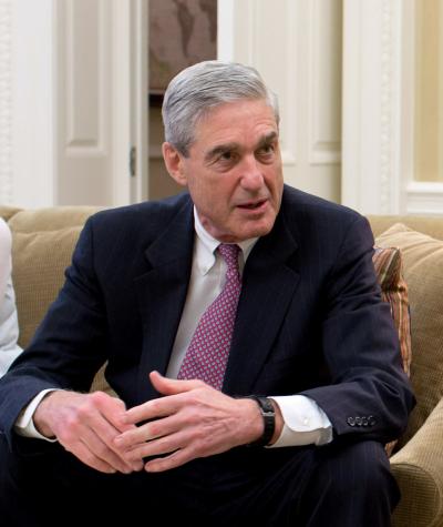 Robert Mueller in an Oval Office meeting