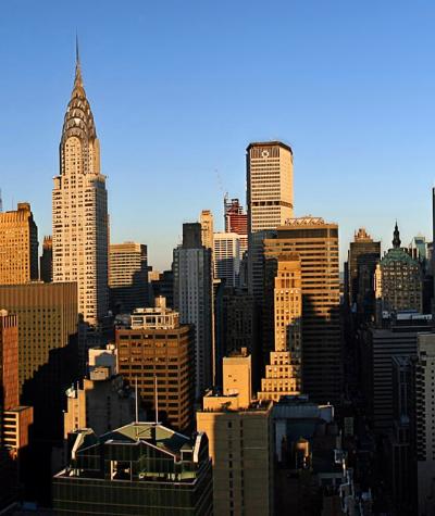 Panorama of the New York City skyline