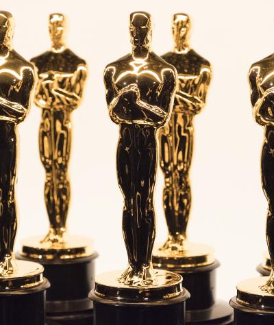Oscar award statuettes