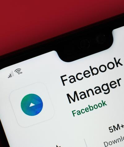 The Facebook Ads Manager app on a mobile screen