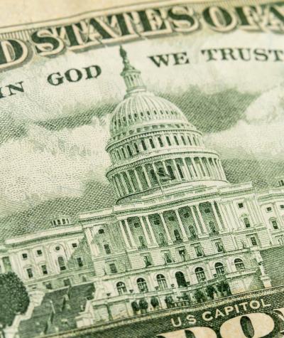 The U.S. Capitol Building on the back of a dollar bill.