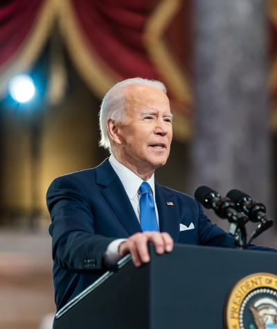 Joe Biden standing at a podium
