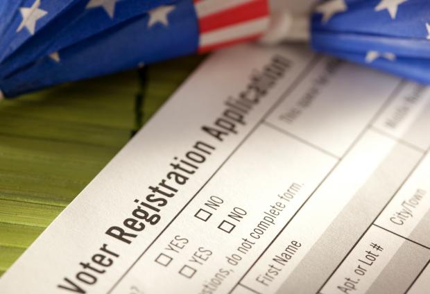 Voter registration form