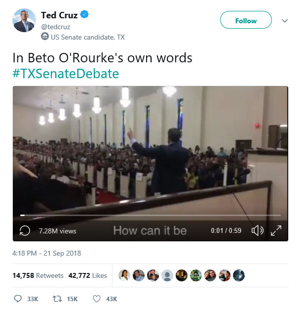 Cruz tweet_ORourke comments re Jean killing