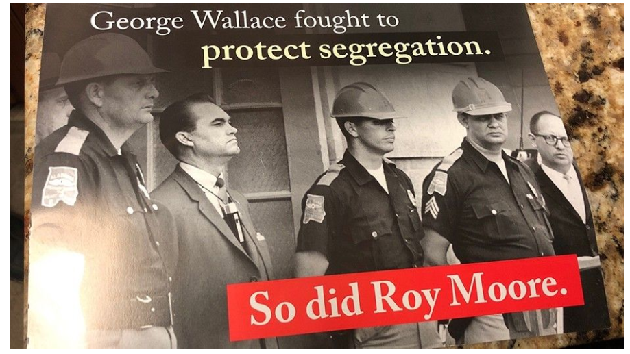 Doug Jones Flyer Moore supports segregation 2