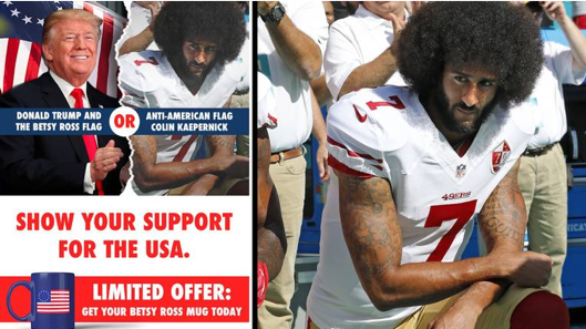 The Miami Herald reported that the National Republican Congressional Committee appeared to have darkened a photograph of NFL quarterback Colin Kaepernick that it had purchased from the Herald, which it then disseminated in a fundraising mailer.