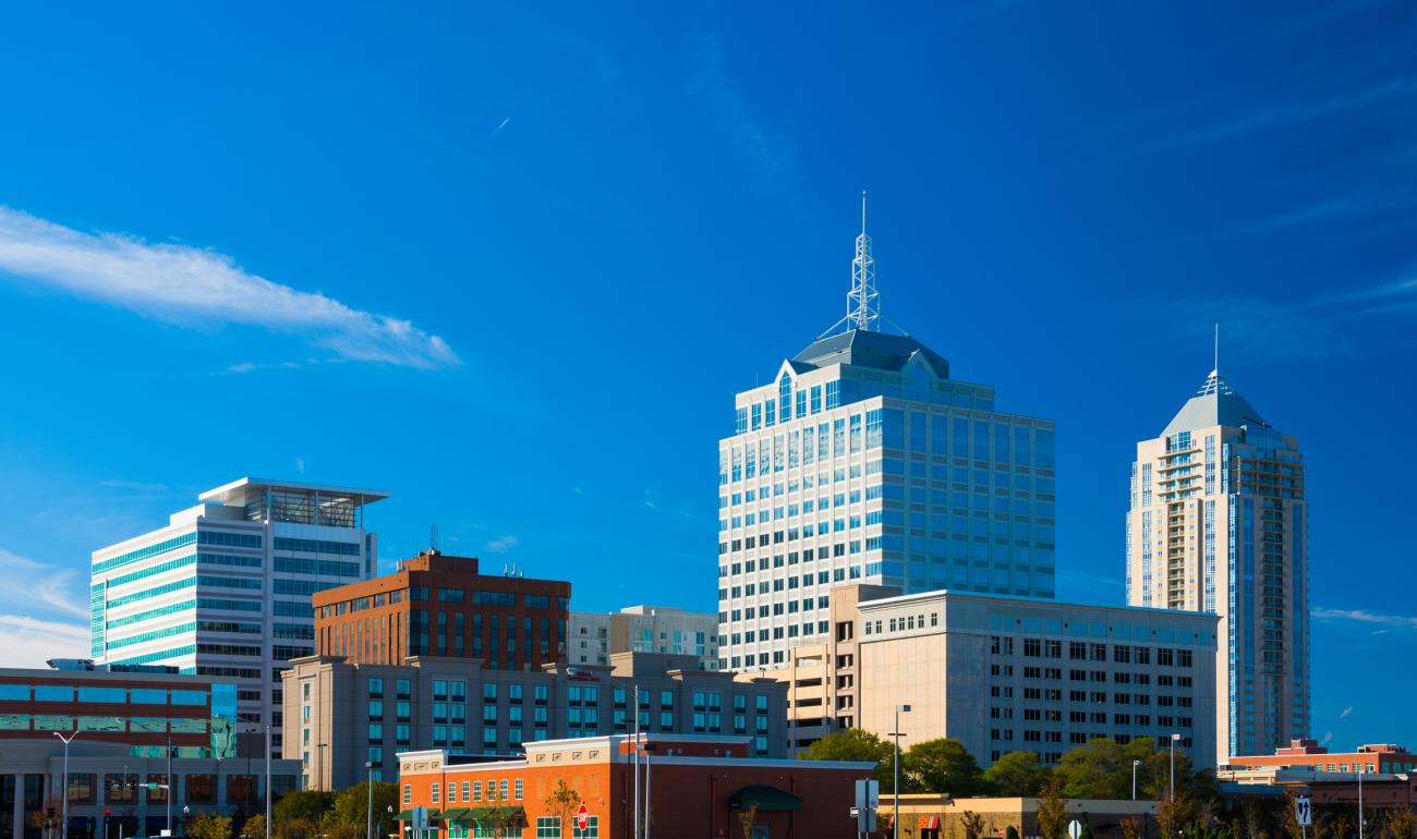 Skyline of Virginia Beach.